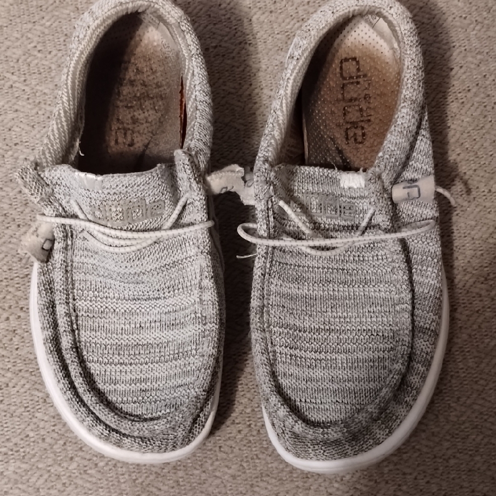 Hey Dude Gray Loafers with Slip-On Comfort